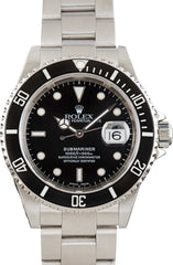 Pre-owned Rolex Submariner Black Dial 16610 image 2