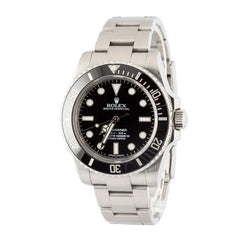 Used Black Dial Rolex Submariner Ref 114060 Stainless Steel image 0