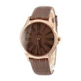 Omega De Ville Tresor Sedna Gold Brown Roman Dial image 0