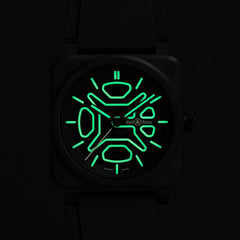 Bell & Ross BR-03 Skeleton Lum Ceramic (BR03A-LM-SKCE/SRB) image 3