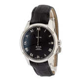 Omega Steel on Leather De Ville Black Roman Dial image 0
