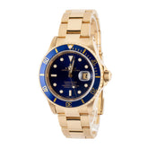 Pre-owned Rolex Submariner ref 16618 Blue Dial image 0