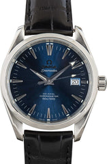 Used Steel Omega Seamaster Blue Dial image 2