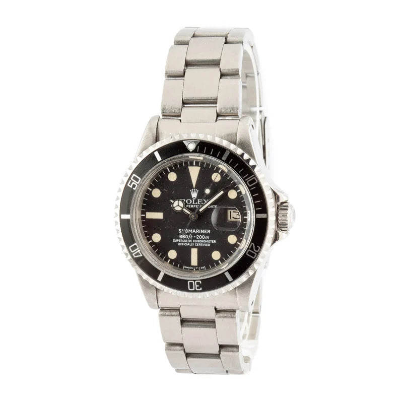 Vintage Rolex White Submariner 1680 Stainless Steel image 0