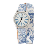 Omega De Ville Mini Tresor Steel on Blue Toile de Jouy image 0