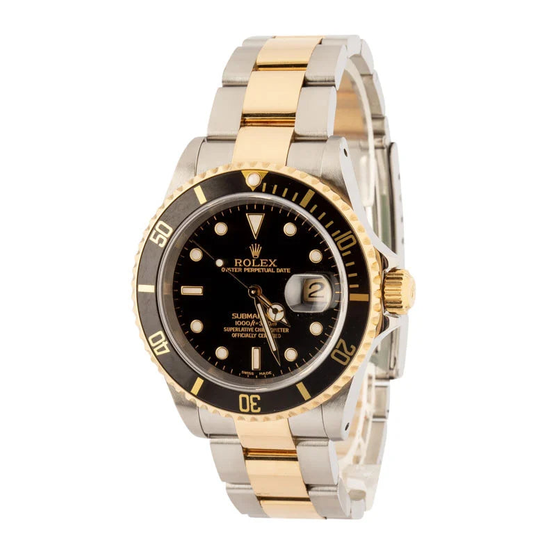 Rolex Submariner Steel & Gold 16613 Black Dial image 0