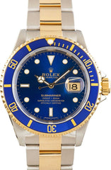 Used Rolex Submariner Two Tone 16613 Bluesy image 1