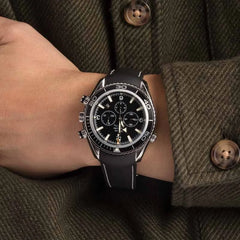 Used Omega Seamaster Planet Ocean 600M Black Chronograph Dial image 2