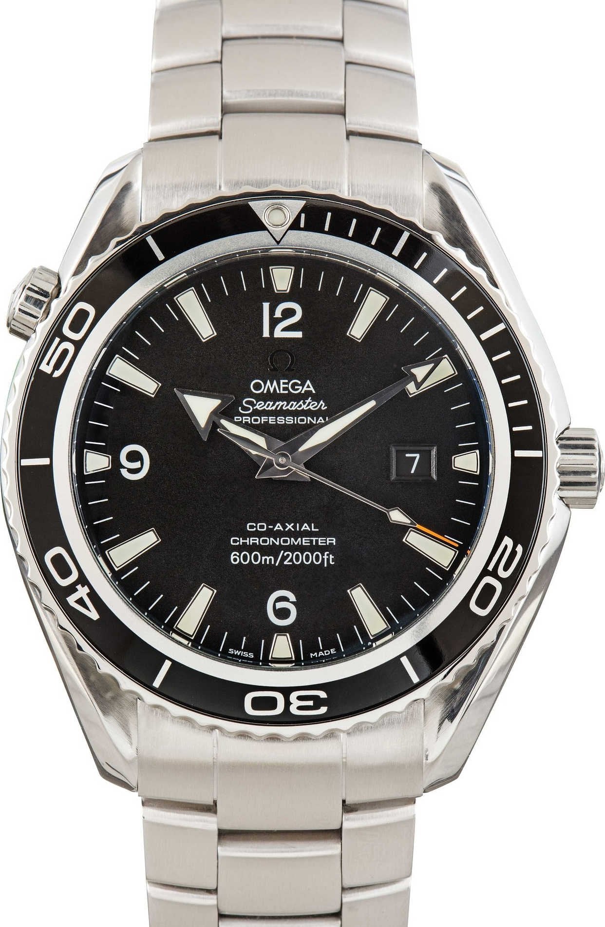 Used Omega Seamaster Steel Planet Ocean 2200.50.00 Black Dial image 1
