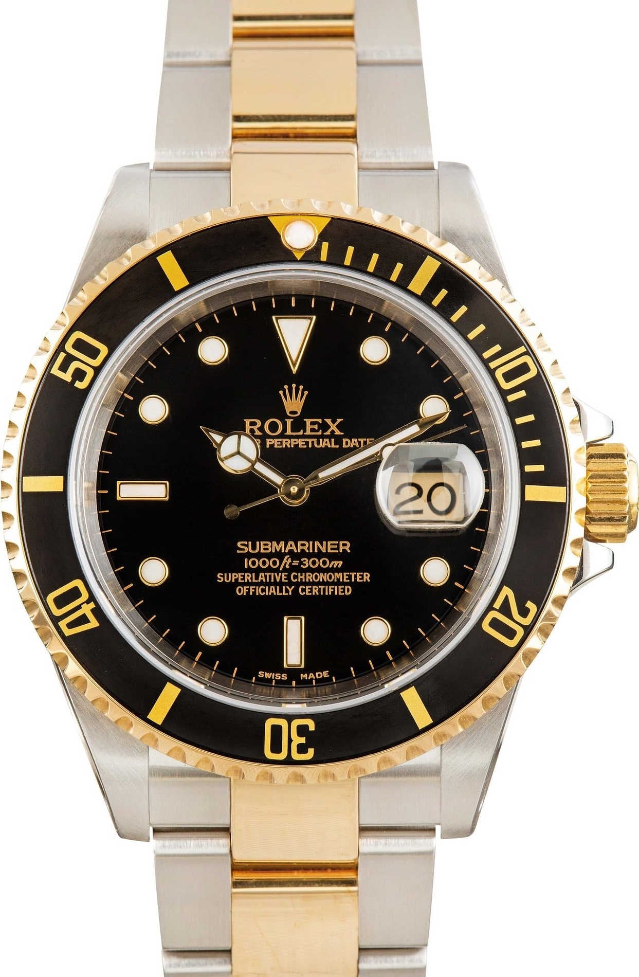 Rolex Submariner Steel & Gold 16613 Black Dial image 2