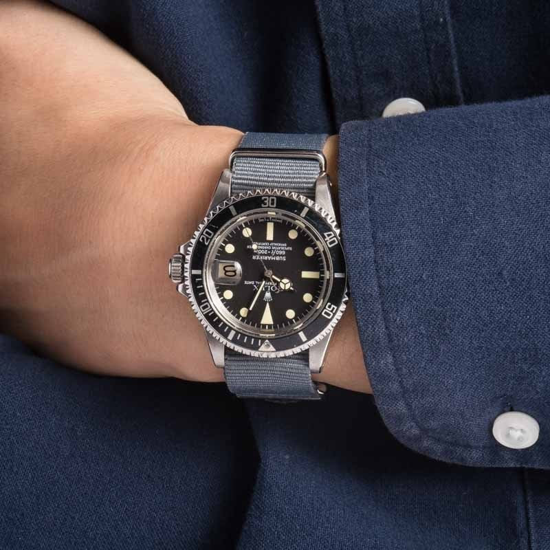 Vintage Rolex Submariner Ref 1680 Nylon Strap image 8