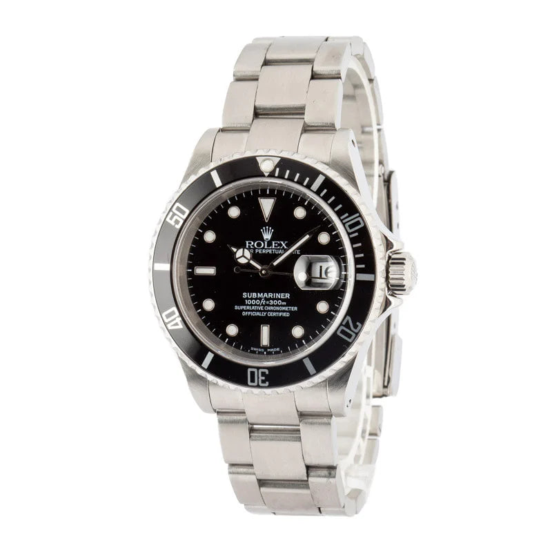 Pre-owned Rolex Submariner Black Dial 16610 image 0