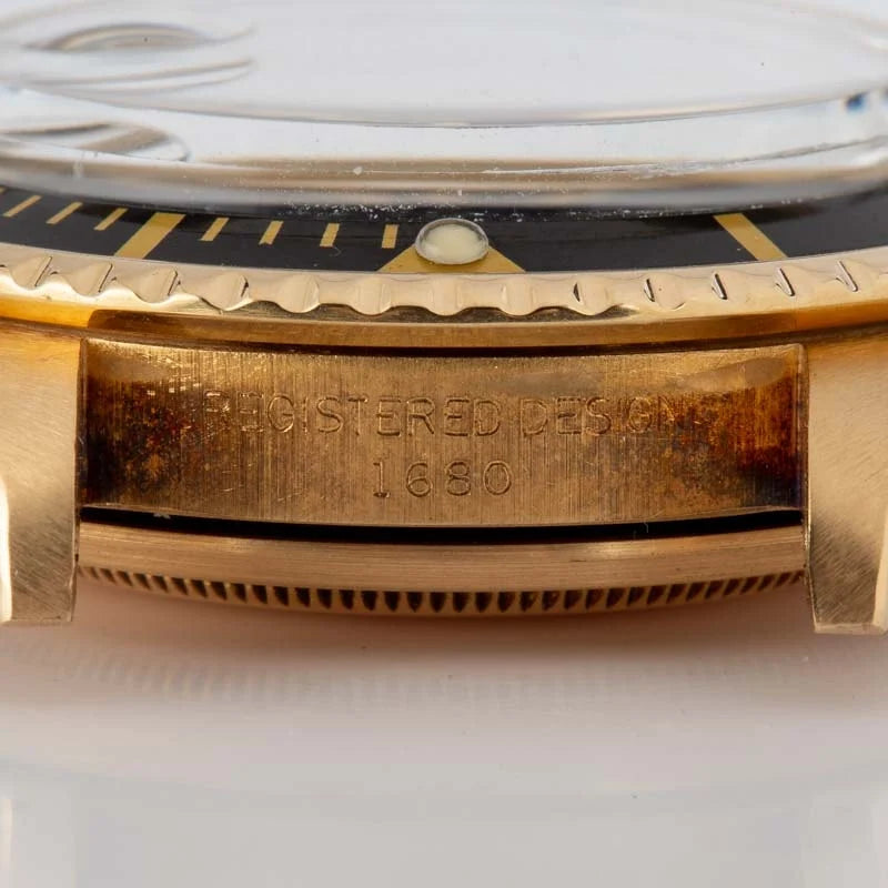 Vintage Rolex Submariner Ref 1680 Yellow Gold image 5