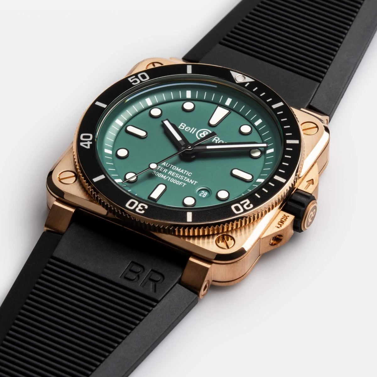 Bell & Ross BR 03-92 Diver Black & Green Bronze (BR0392-D-LT-BR/SRB) image 1