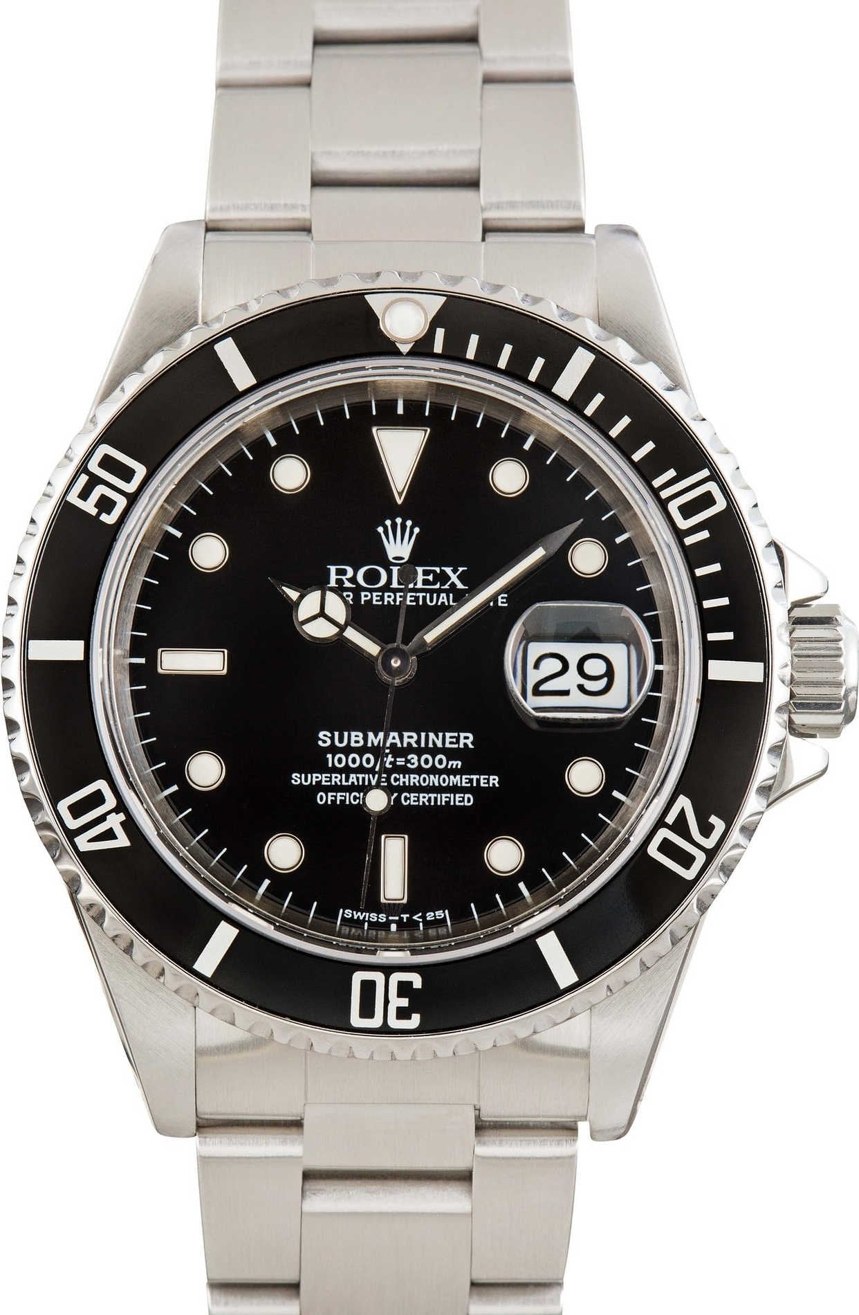 Used Rolex 16610 Submariner Black Dial image 2