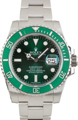 Used Rolex Submariner Green Hulk Ref 116610LV image 1