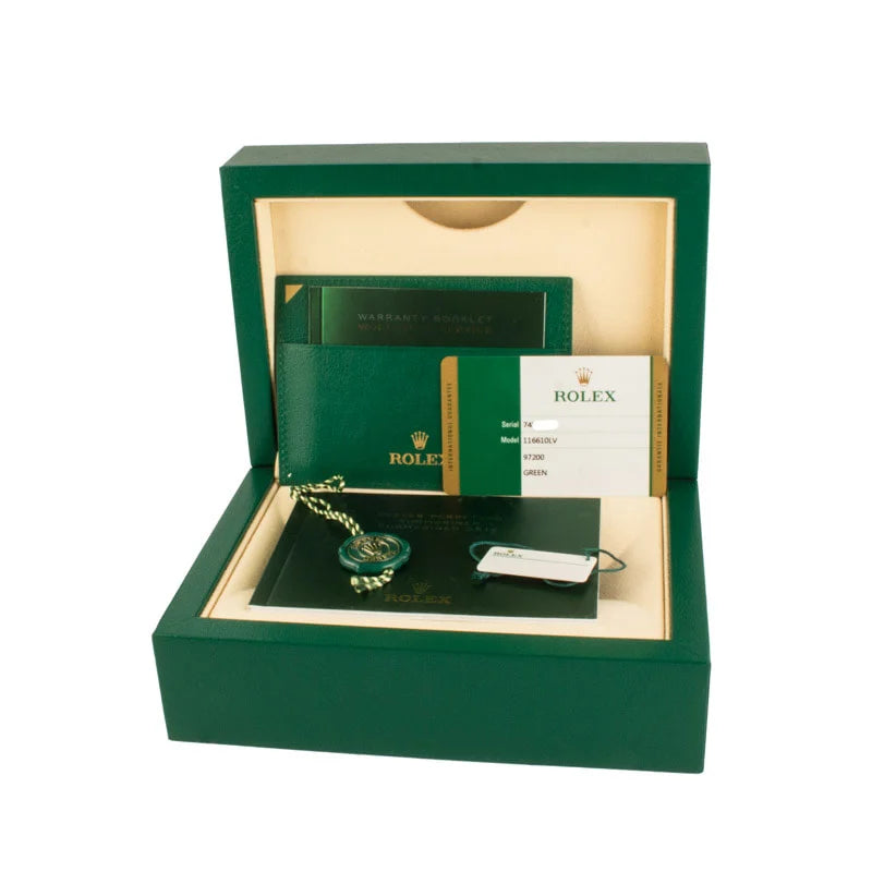 Used Hulk Rolex Submariner Green Dial 116610LV image 4
