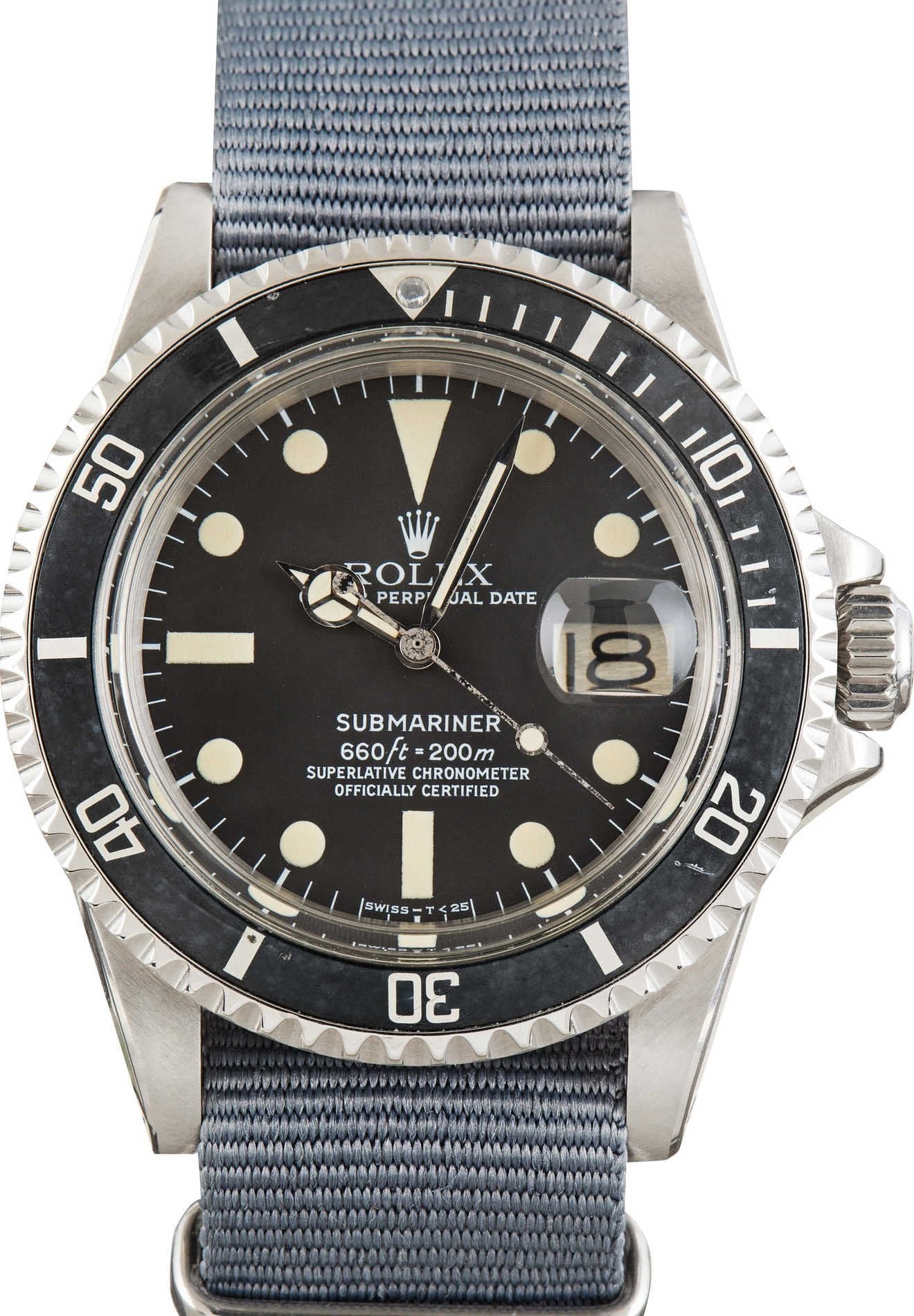Vintage Rolex Submariner Ref 1680 Nylon Strap image 1