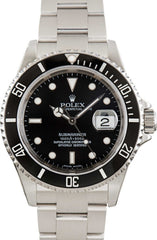 Pre-owned Rolex 16610 Submariner Black Dial image 2