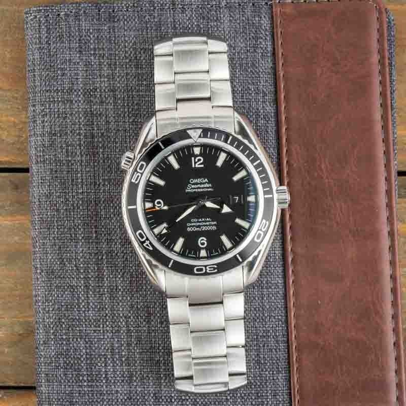 Used Omega Seamaster Steel Planet Ocean 2200.50.00 Black Dial image 3