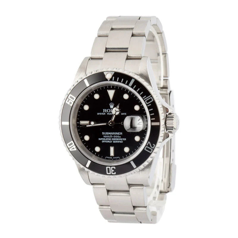 Pre-owned Rolex 16610 Submariner Black Dial image 0