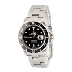 Pre-owned Rolex 16610 Submariner Black Dial image 0