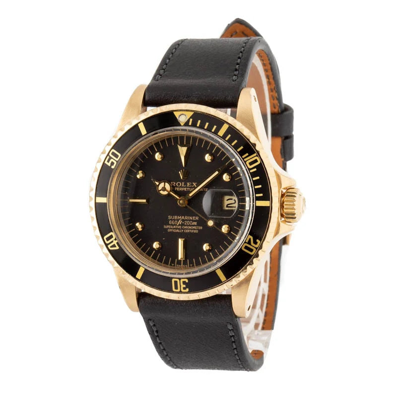 Vintage Rolex Submariner Ref 1680 Yellow Gold image 0
