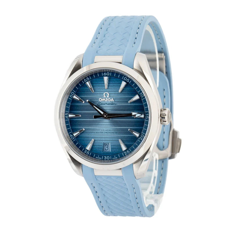 Used Omega Seamaster Aqua Terra 150M Summer Blue Dial image 0
