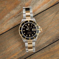 Pre-owned Rolex Submariner 16613 Steel & 18k Yellow Gold image 3
