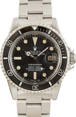 Vintage Rolex White Submariner 1680 Stainless Steel image 1
