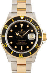 Pre-Owned Rolex Submariner Ref 16803 Black Dial image 1