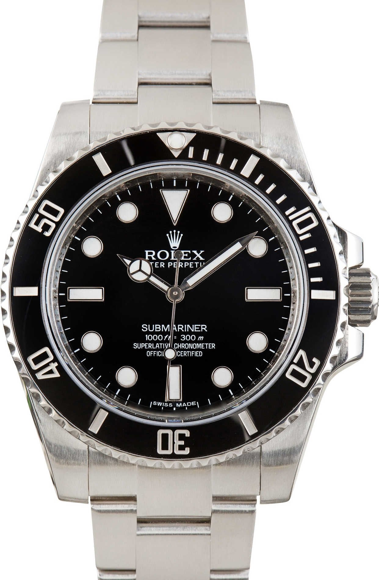 Used Rolex Submariner Steel 114060 Black Dial image 1