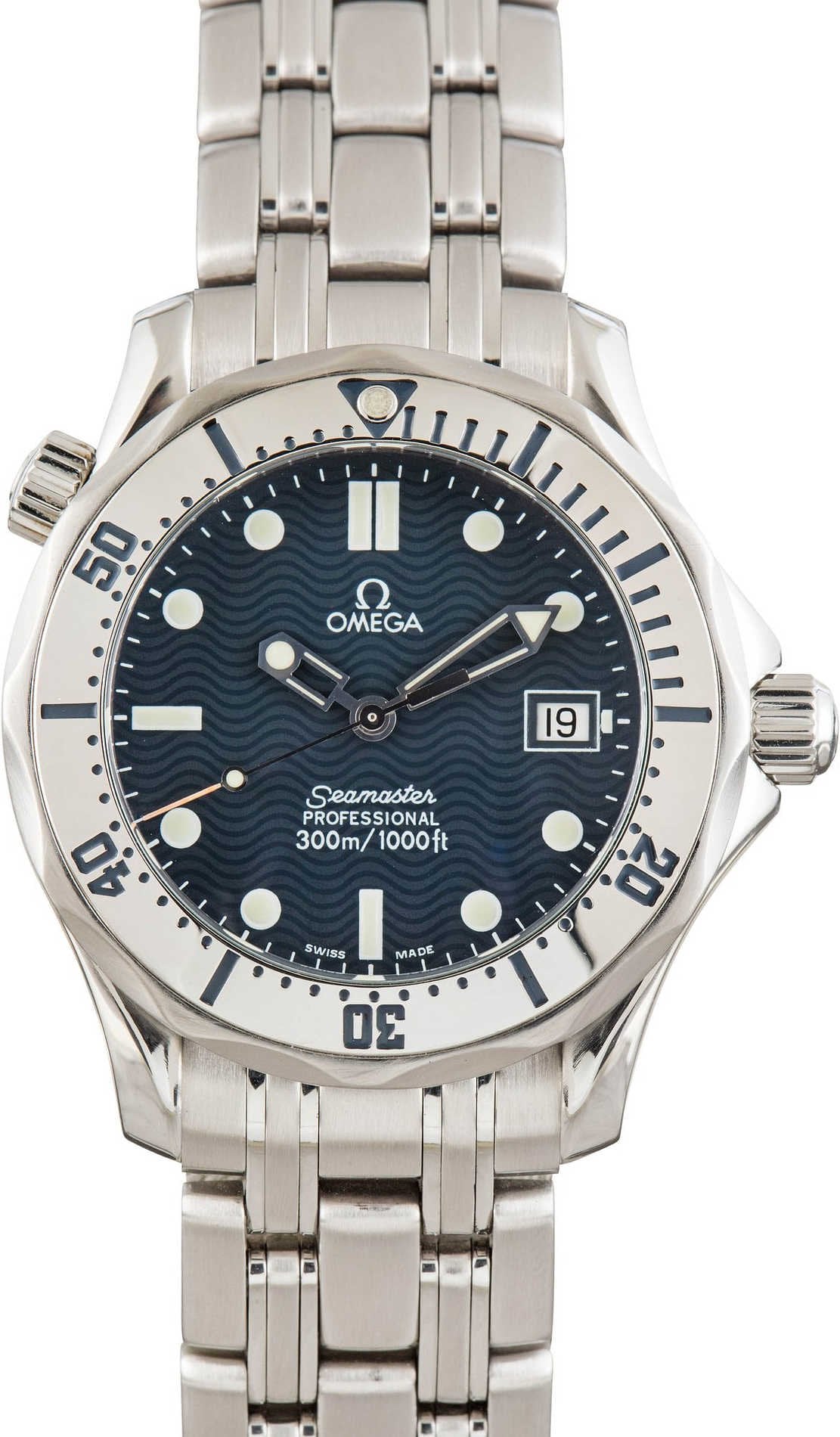 Pre-owned Omega Seamaster 2562.80.00 Blue Dial image 3