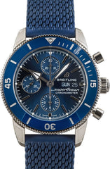 Breitling Blue Dial Superocean Heritage Chronograph 44 Steel on Rubber image 1