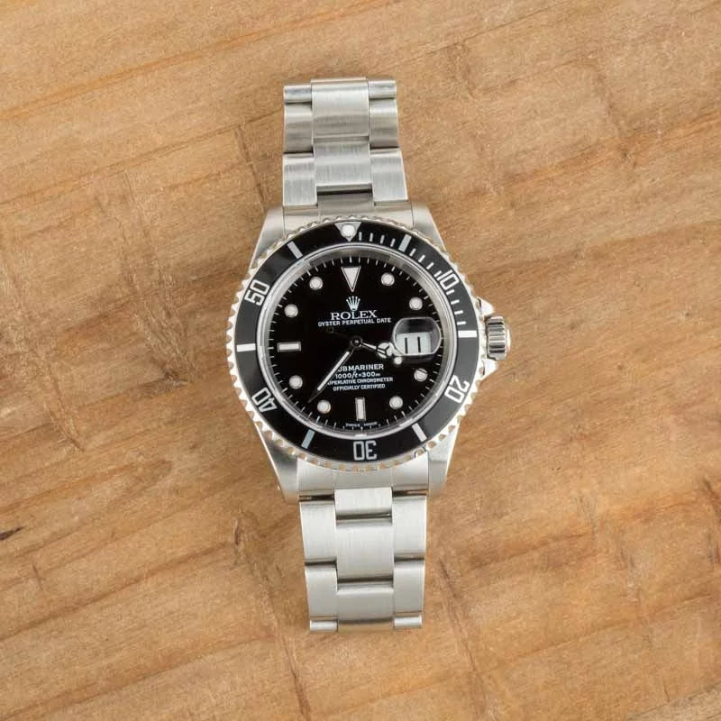 Used Rolex Submariner Ref 16610 Stainless Steel Oyster image 2