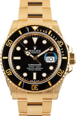 Rolex Submariner 18k Yellow Gold Ref 126618 Black Dial image 1
