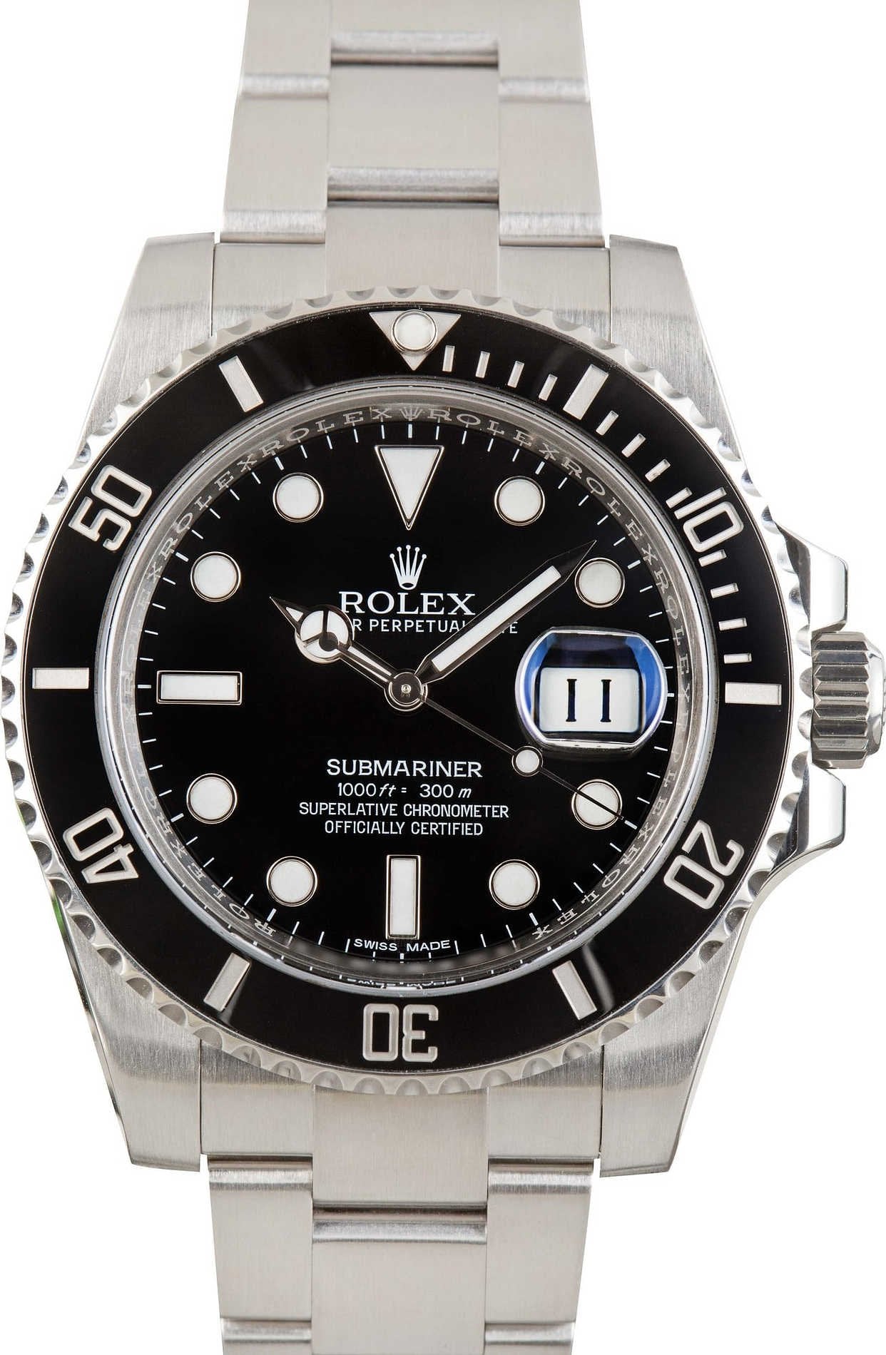 Used Rolex Submariner Steel Oyster 116610 Black Dial image 1