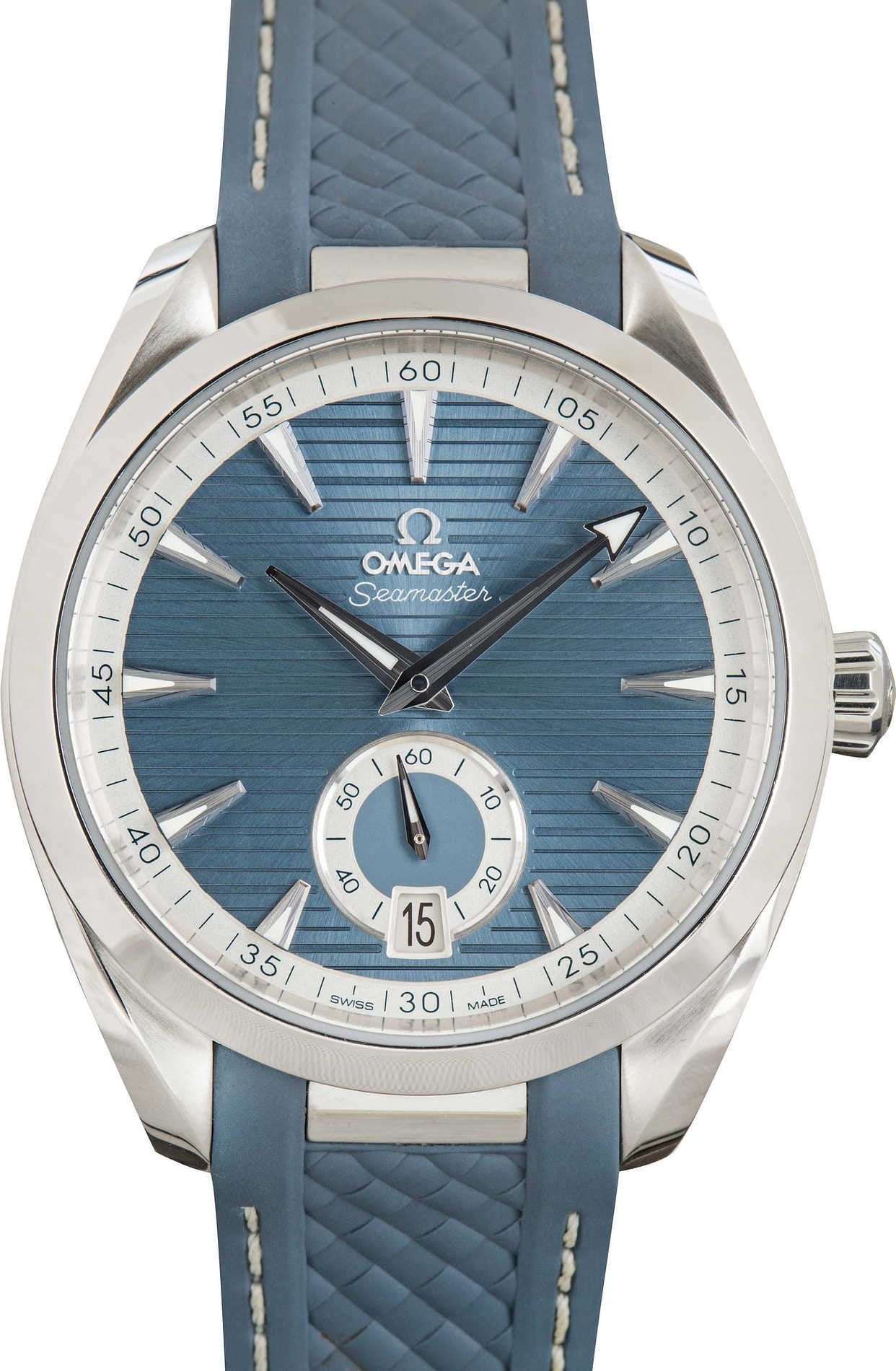 Used Omega Seamaster Aqua Terra 150M Blue Dial & Strap image 2